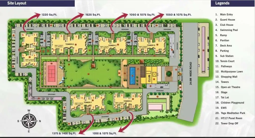 Mulberry County Faridabad Site Plan